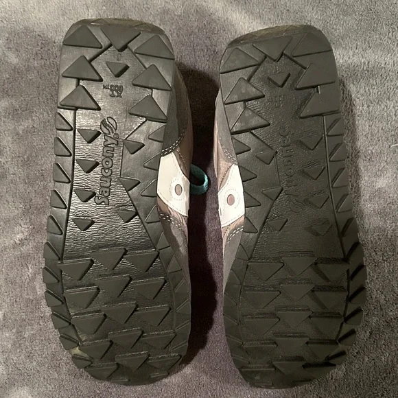 Saucony Women's Gray and Aqua Sneakers - Picture 3 of 3